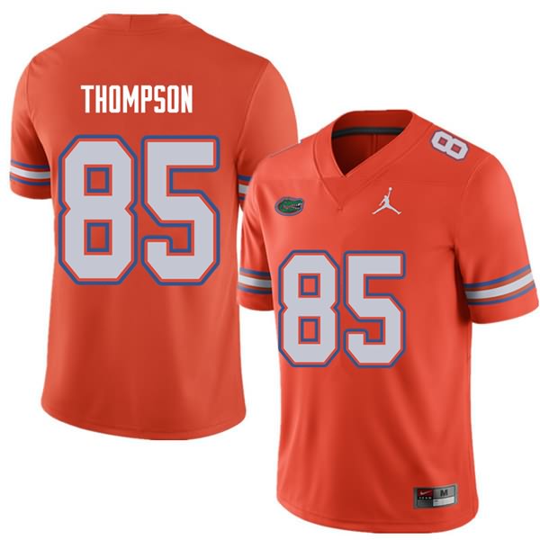 NCAA Florida Gators Trey Thompson Men's #85 Jordan Brand Orange Stitched Authentic College Football Jersey HXC6864GR